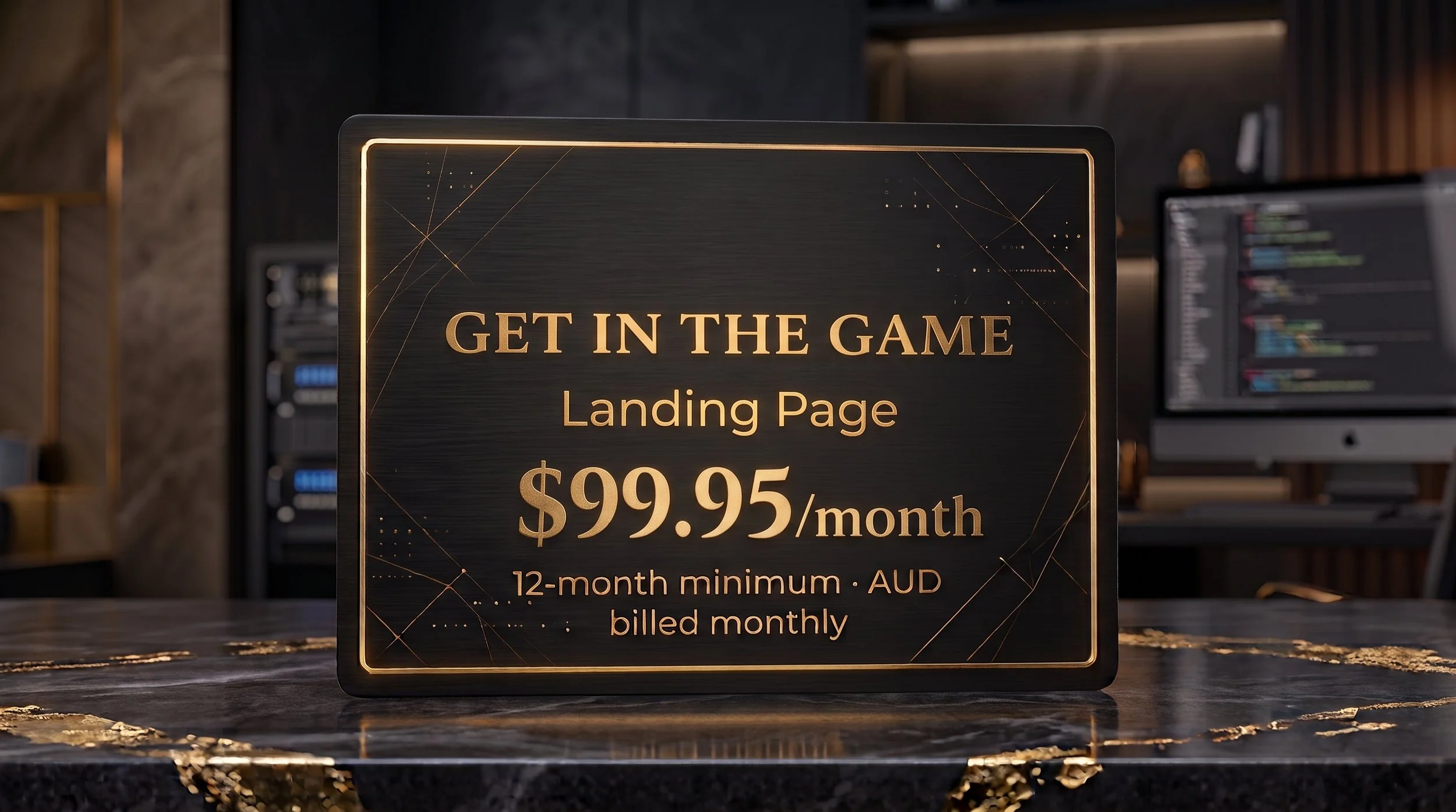 Landing Page (Get In The Game)