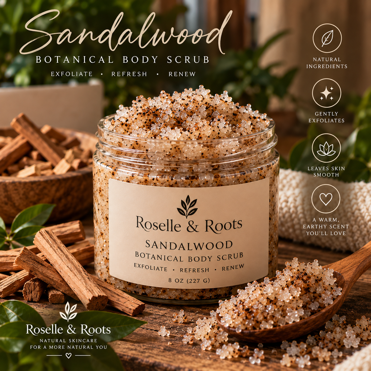 8 oz Botanical Body Scrub