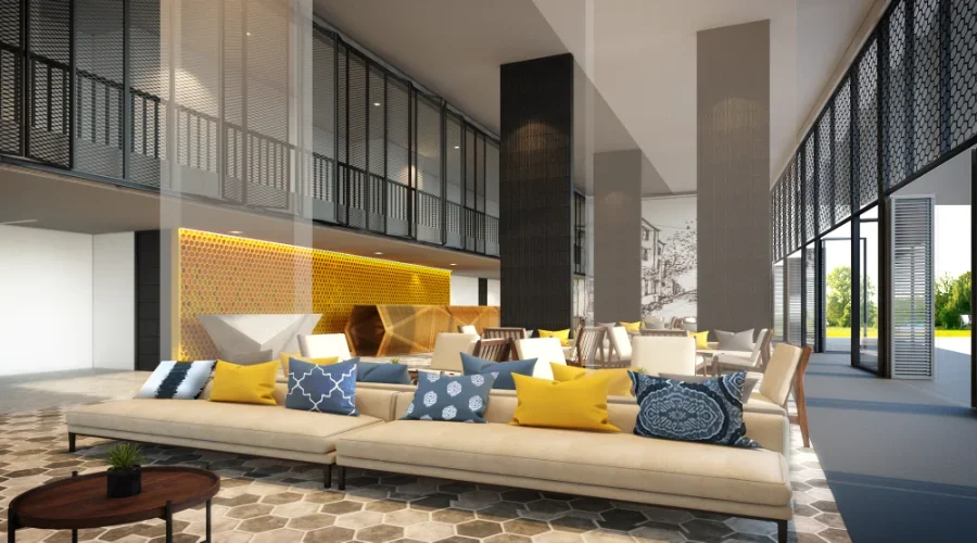 3 star hotel lobby creation southern Thailand by Recall Consultants