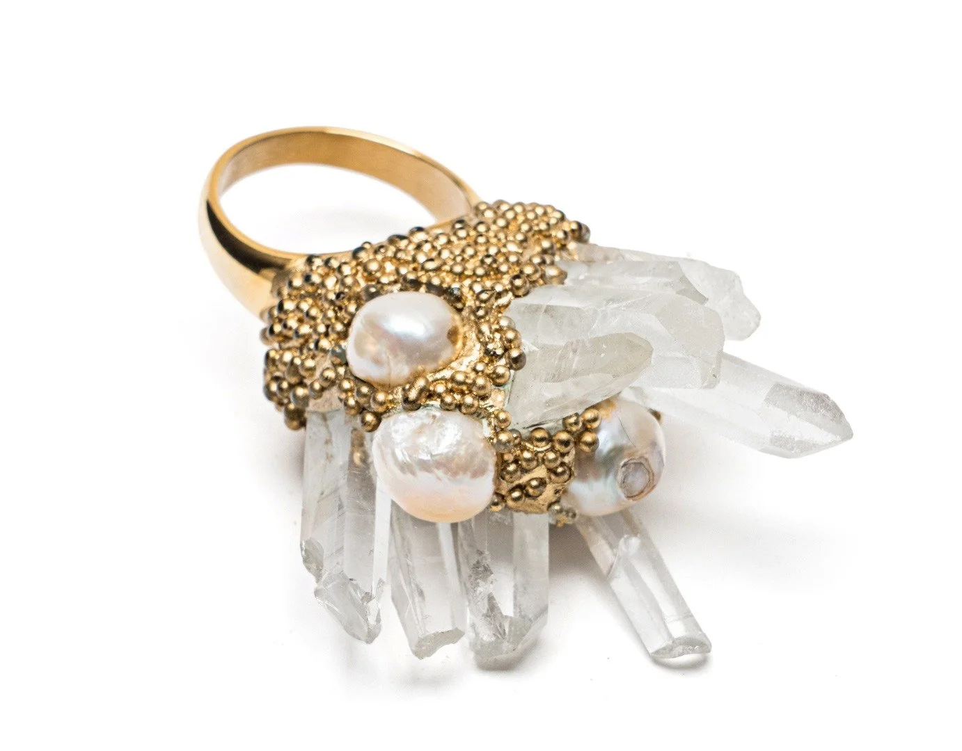 From the Heavens, Ring with Quartz by: Jessica Jane Julius