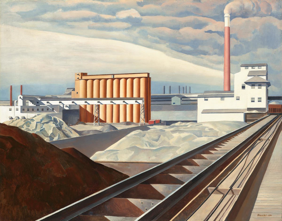Image Credit: Sheeler, Charles (1931). Classic Landscape [Oil on canvas].