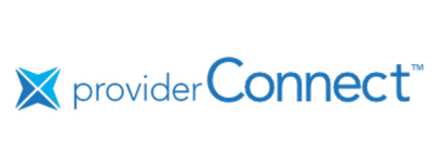 ProviderConnect logo with a blue butterfly icon and text