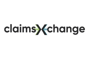 ClaimsXchange logo in black, gray, and green with the company name.