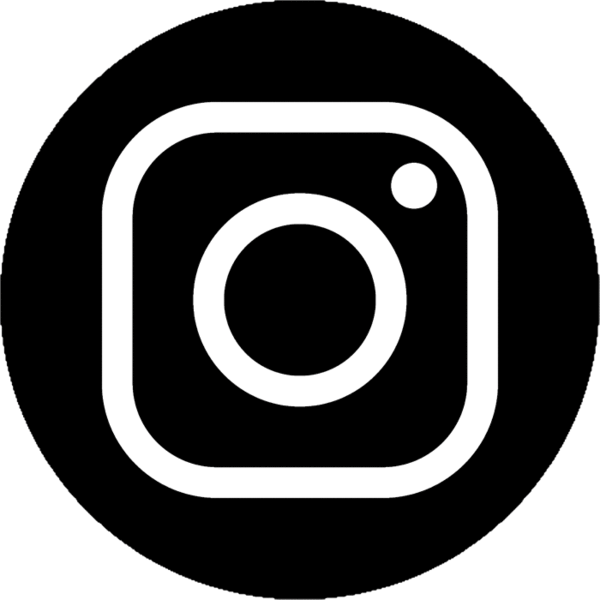 Ícone de câmera do Instagram em branco sobre fundo preto.