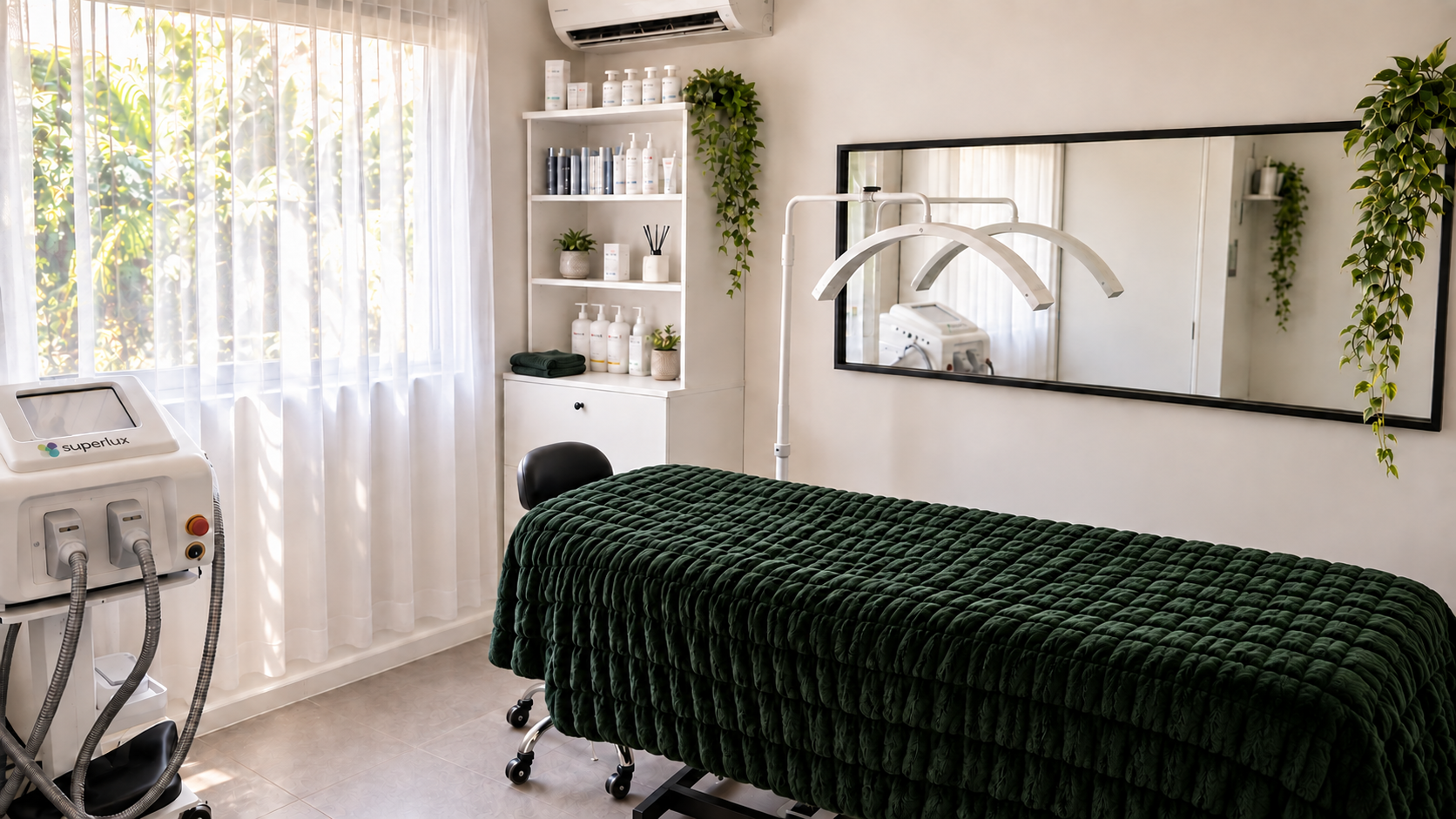 Inside Wicked Lash and Beauty salon in Wickham