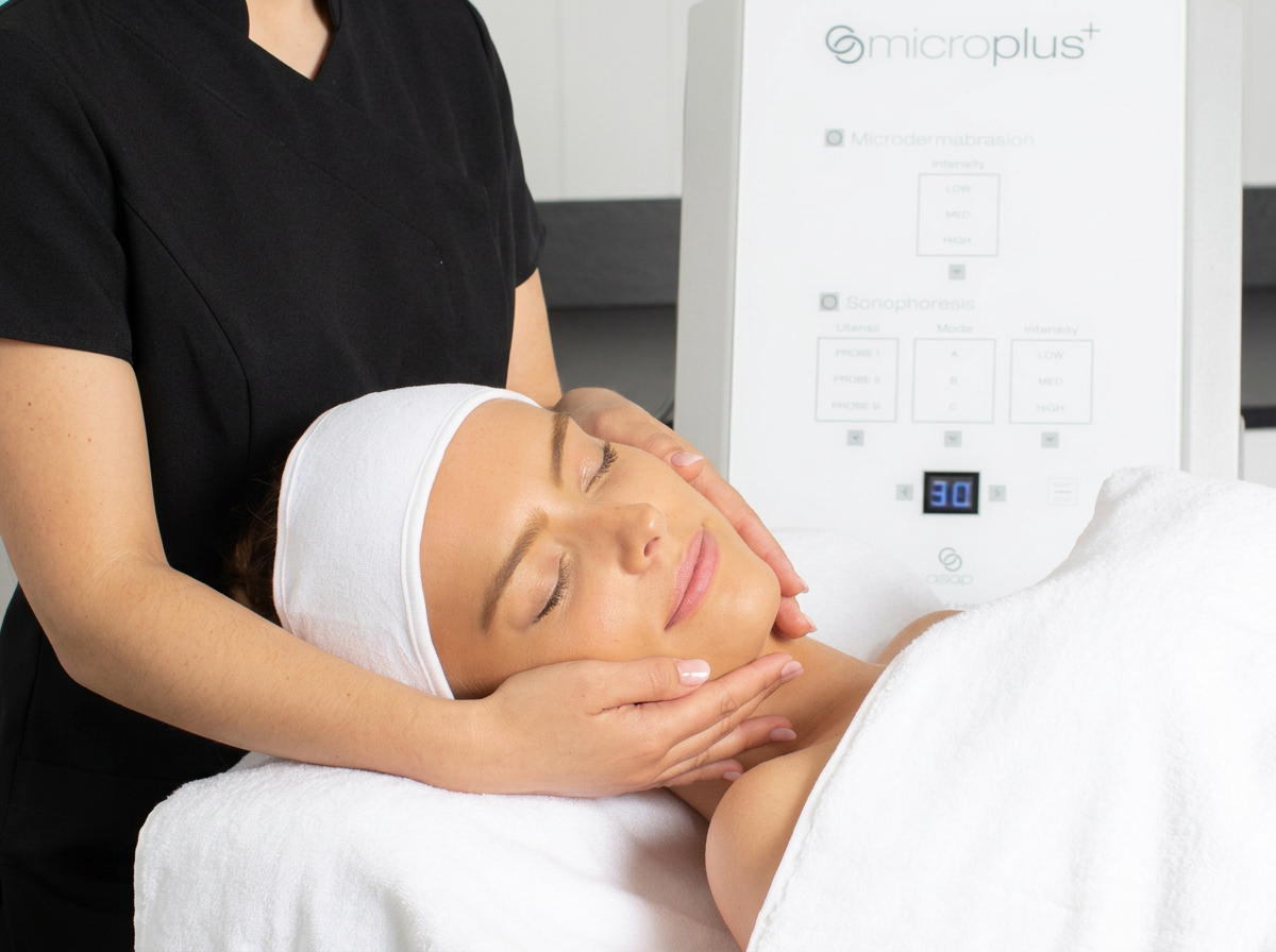 Fresh, glowing skin following a professional facial