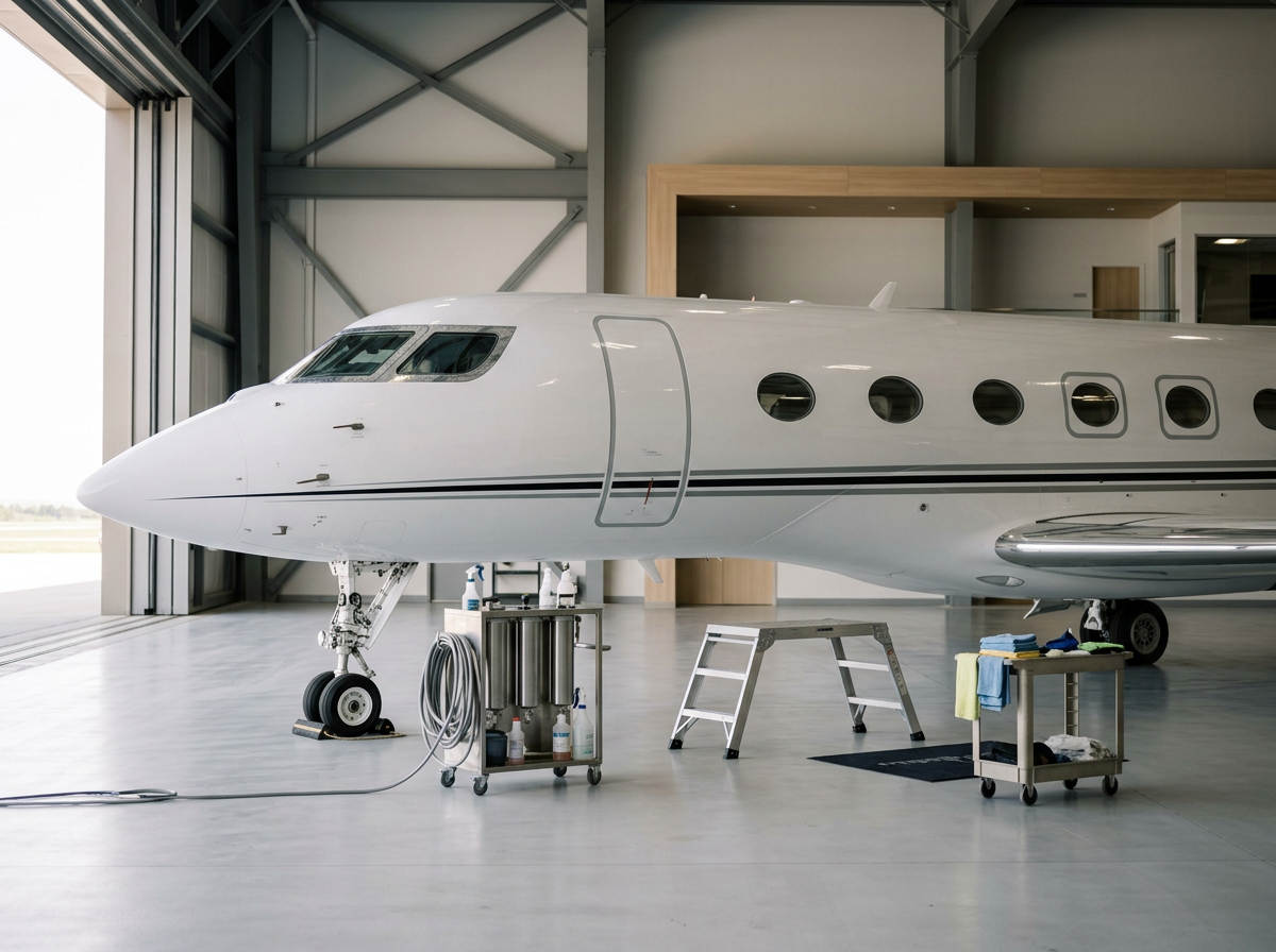 Aircraft private jet Detailing Sacramento