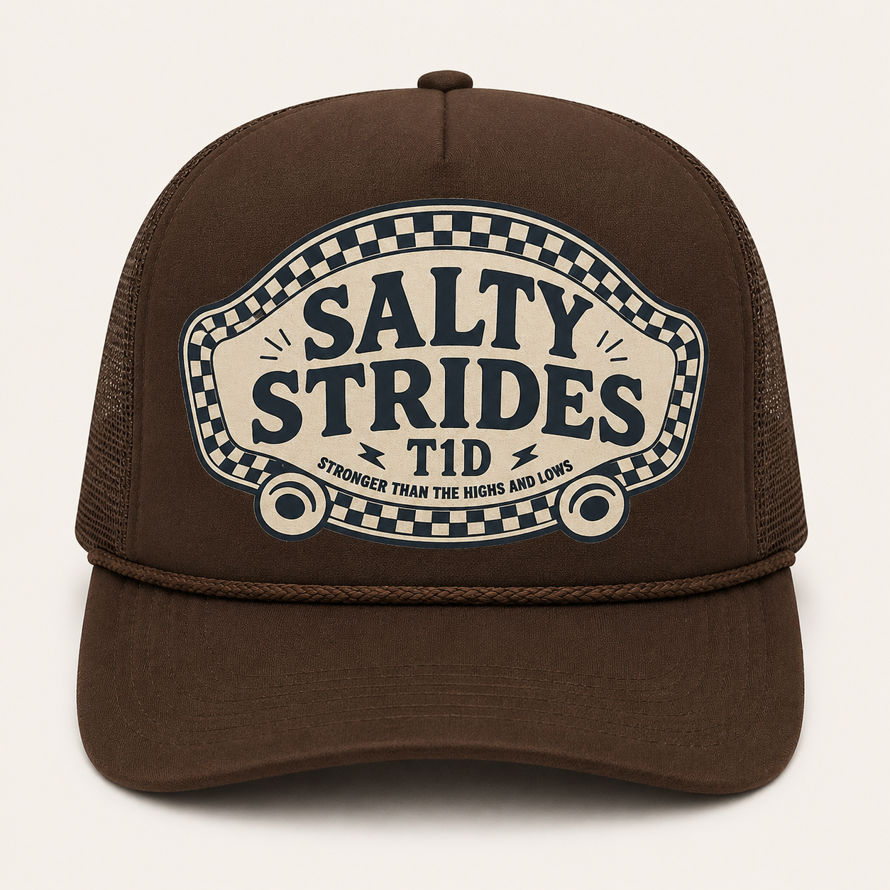 SALTY STRIDES LOGO TRUCKER