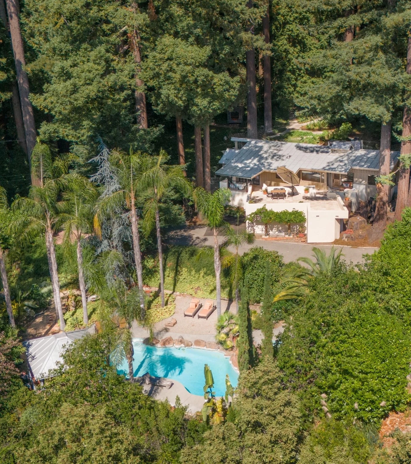 Modern Redwood Retreat with Pool · 2-bedroom 2.5-bath whole home with bonus room · Los Gatos, CA — Stay Alpha Home