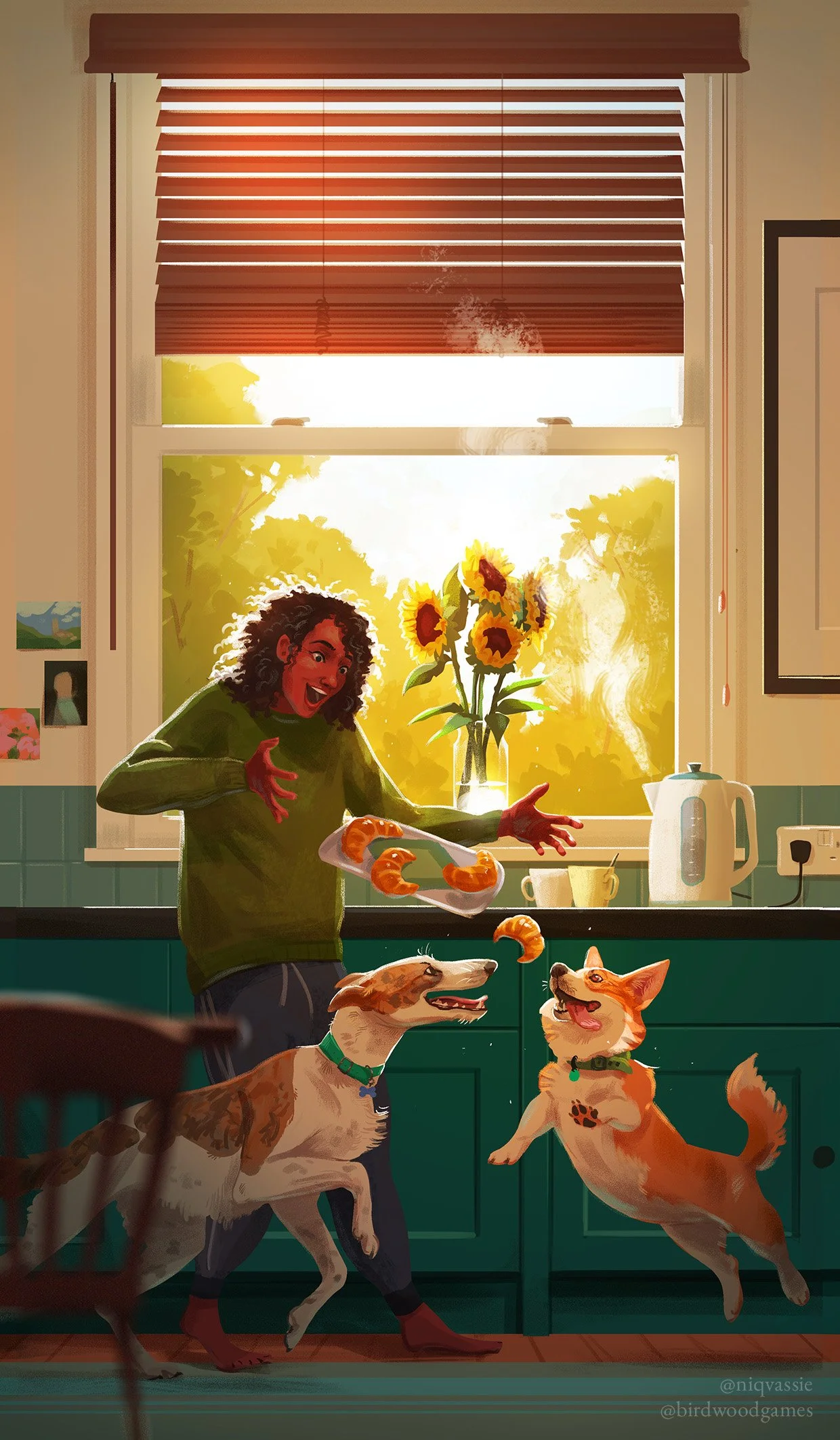 Birdwood Games - Forever Home board game illustration, digital, 2022
