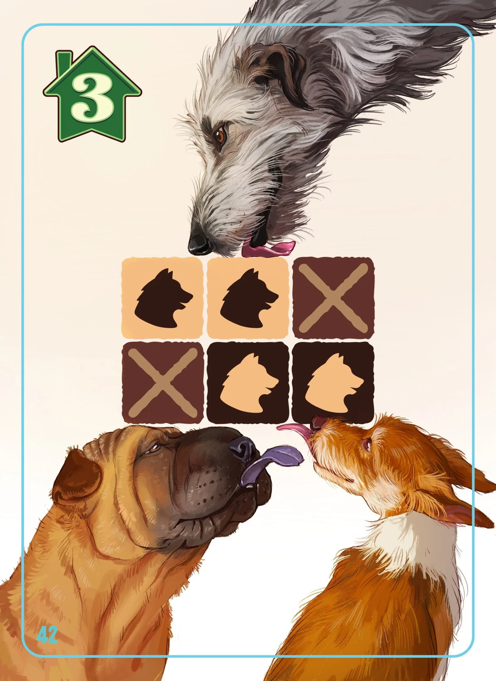 Birdwood Games - Forever Home card illustration, digital, 2022