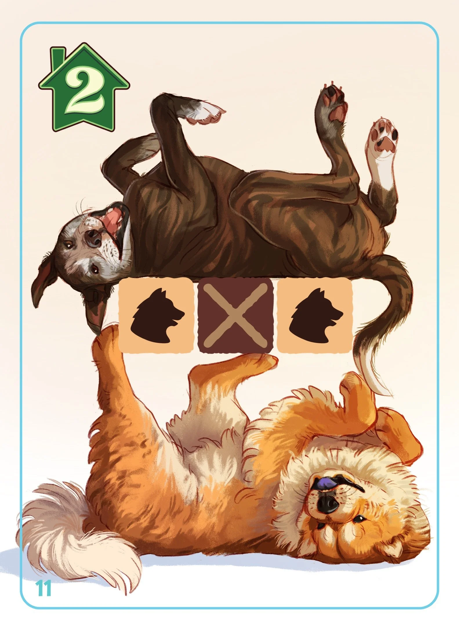 Birdwood Games - Forever Home card illustration, digital, 2022