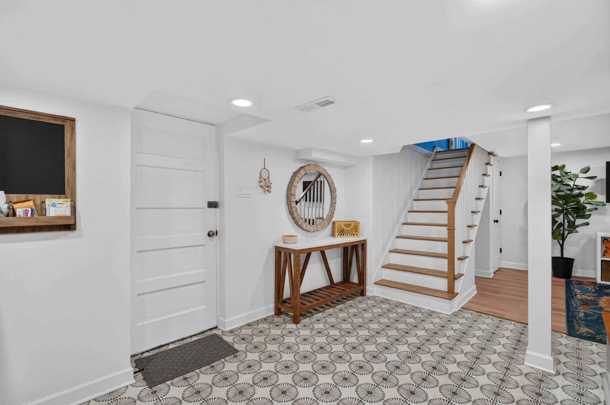 mudroom garage entry and stairs.jpg