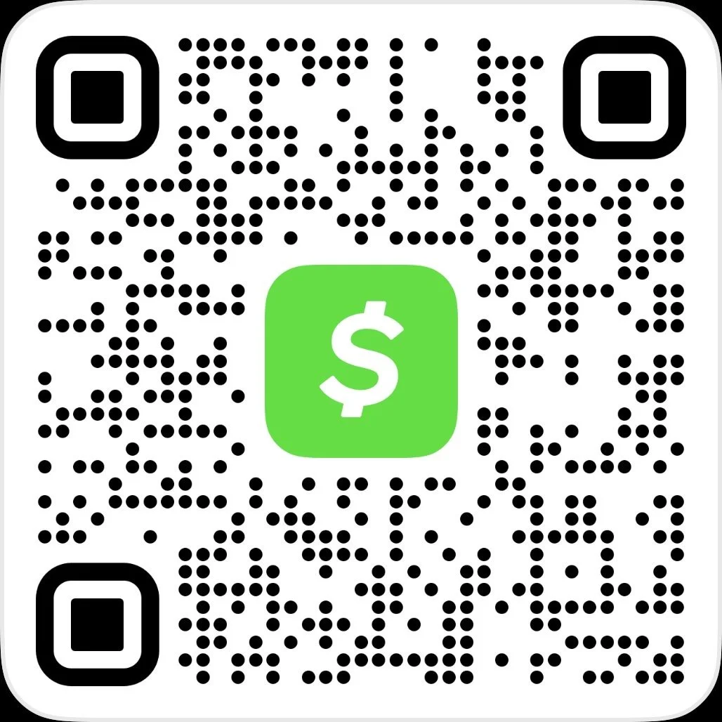 QR code with a green dollar sign icon in the center.
