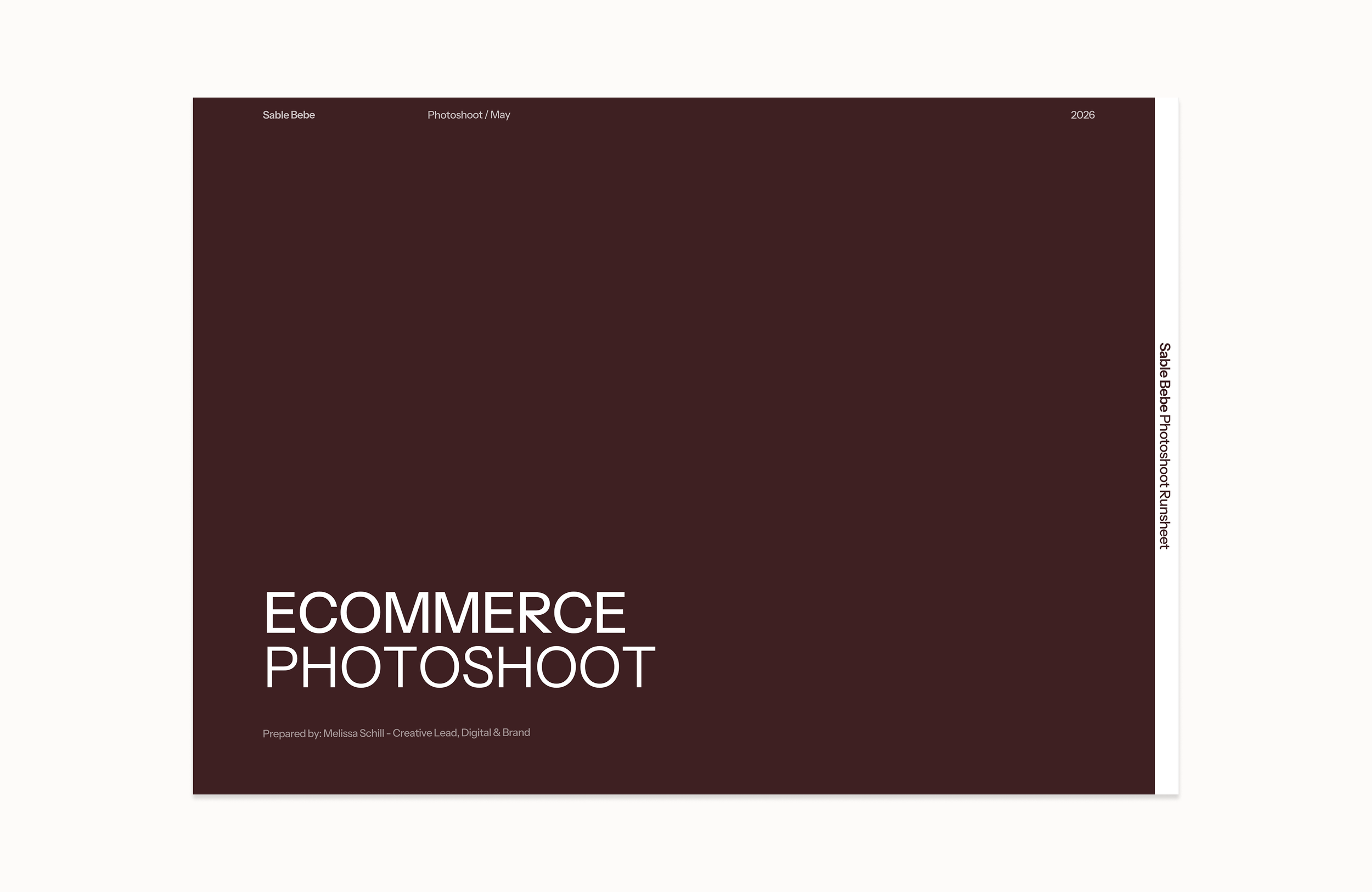 Ecommerce Photoshoot