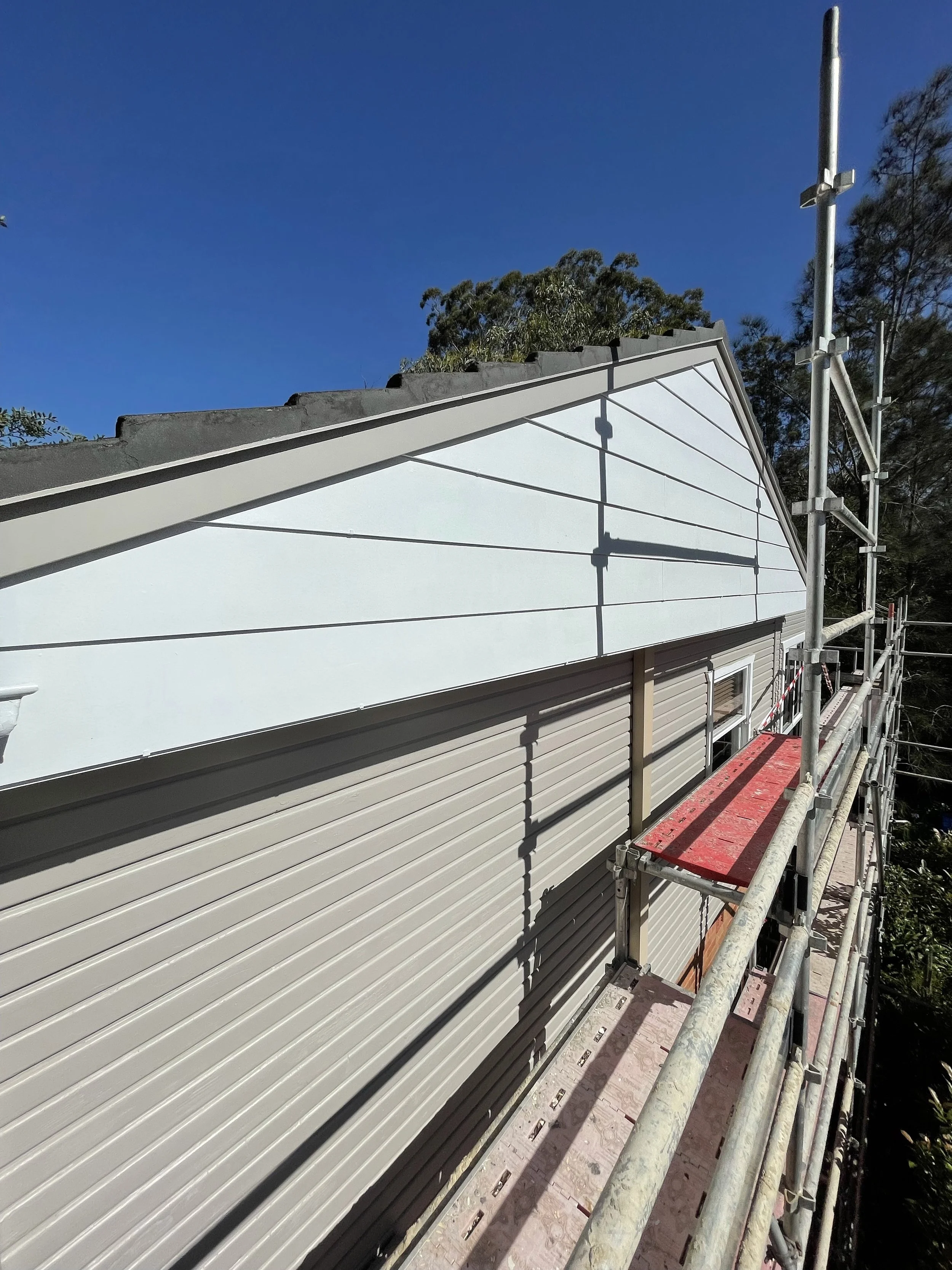 Gable restoration roof repair