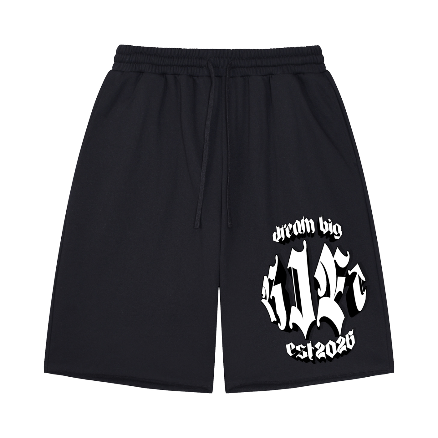 Unisex Loose Raw Edge Shorts