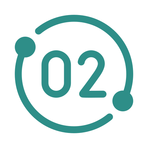 Hydrogen dioxide (H2O2) chemical structure icon with a circular design and the formula in the center.