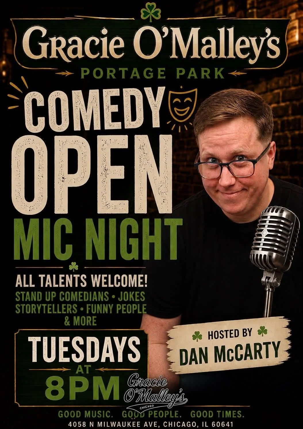 Open Mic - Tuesdays - Portage Park, Six Corners