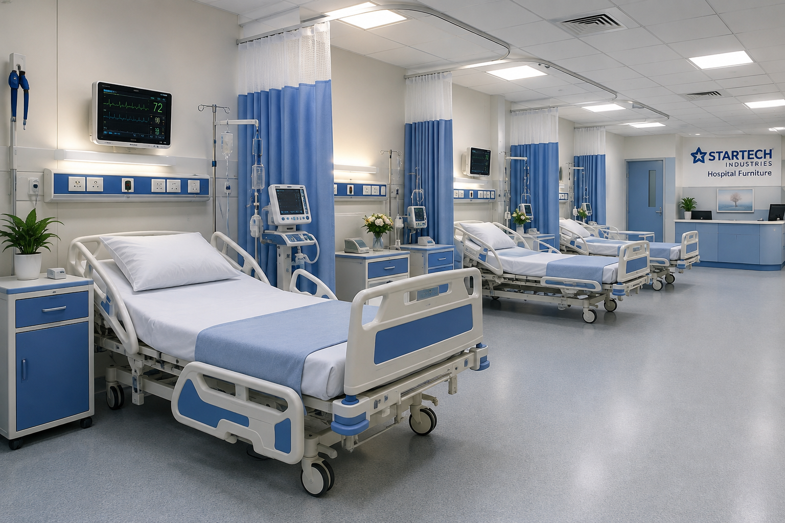 Hospital furniture and medical equipment supplied by Startech Industries
