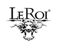 Le Roi logo with a lion's face and crown, and decorative elements.