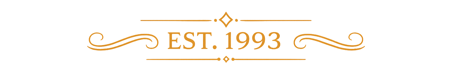 Gold decorative sign displaying