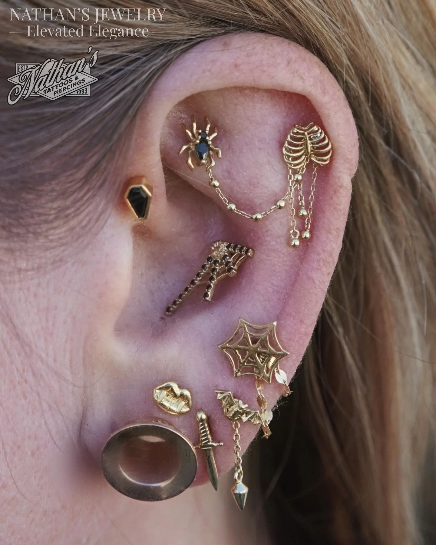 Say hello to &ldquo;Black Widow&rsquo;s Web&rdquo;, our fourth Halloween inspired curation✨🦇 Featuring all yellow 14k gold, black crystals, black spinel &amp; onyx, this curation is intended to evoke candlelit nights and gothic romance🕷️

All jewel
