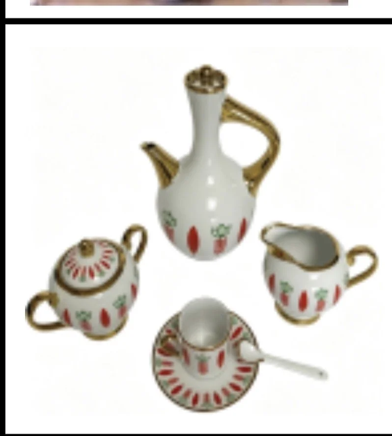 23 Pcs coffee set Electroplate