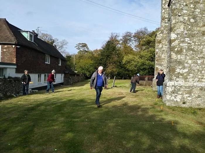 Community volunteers undertake an archaeological survey at St George's.jpg