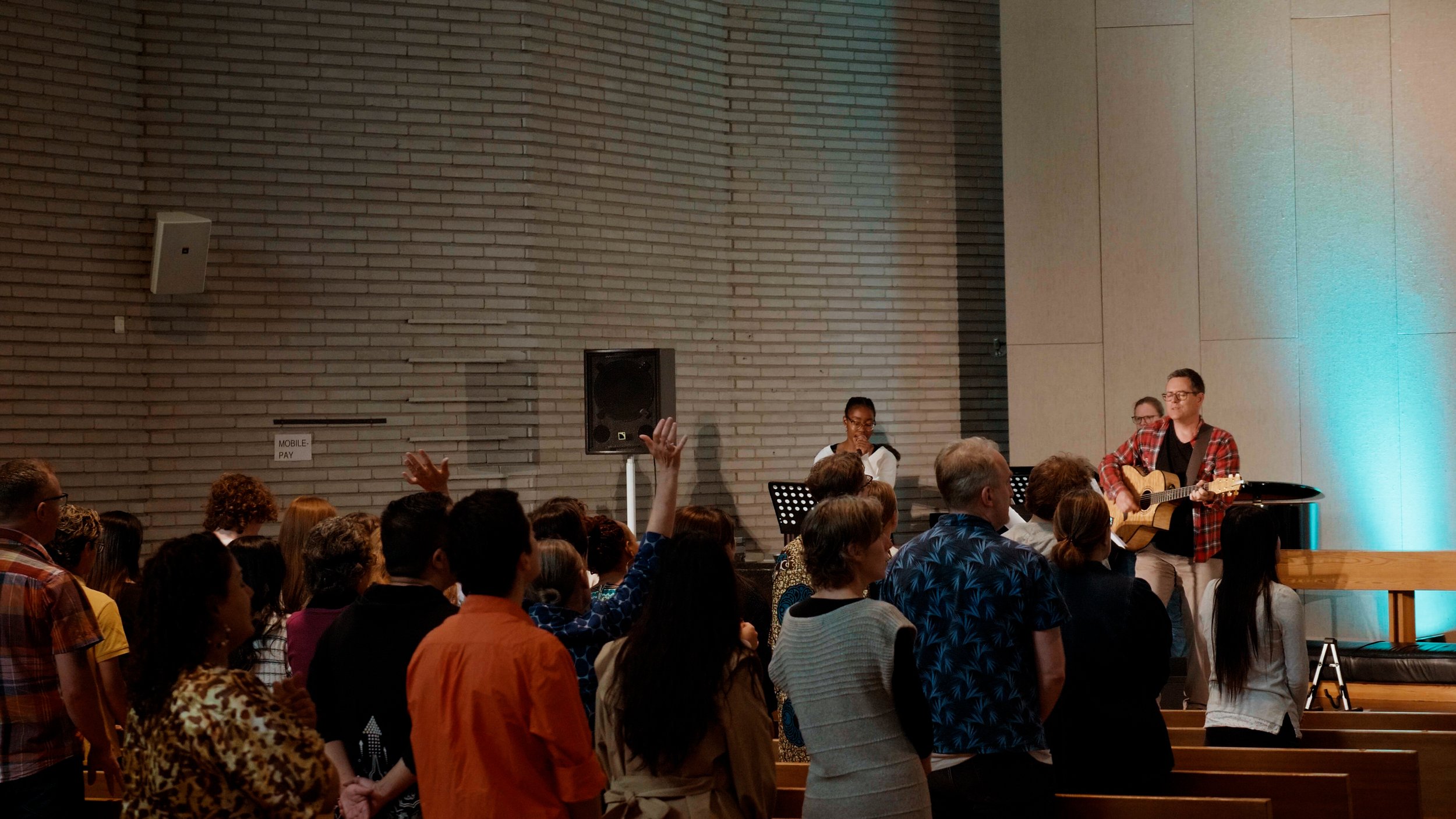 International Evangelical Church in Helsinki, Sunday worship meeting. Our friendly church family, a diverse congregation from many nations around the world.