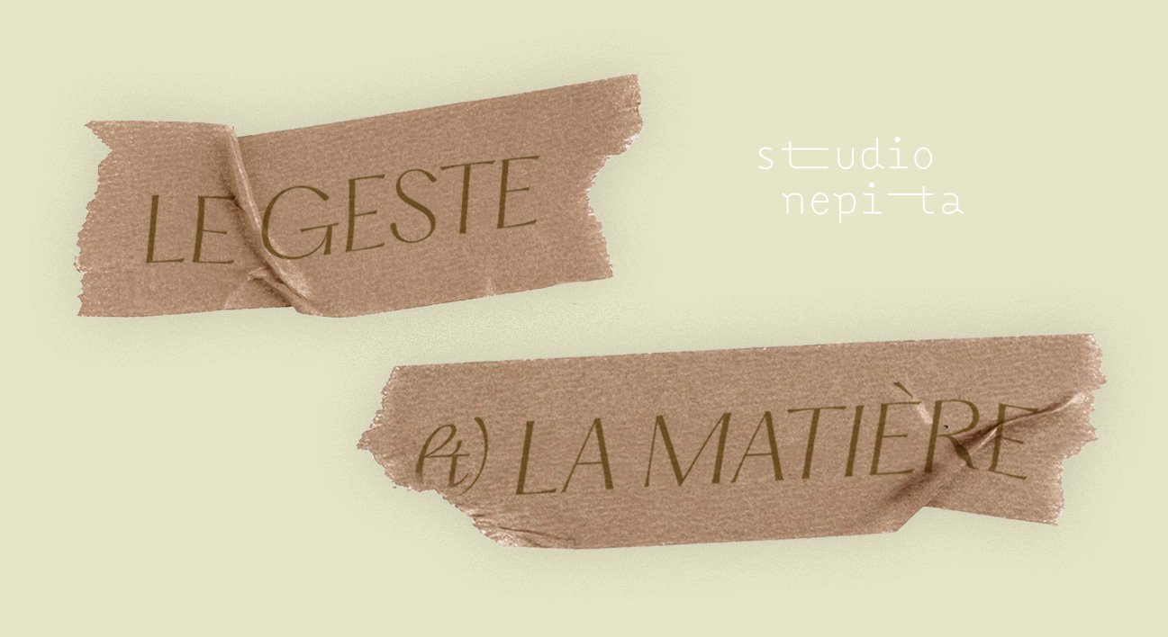 Le geste &amp; la matière : l'art de documenter son savoir-faire