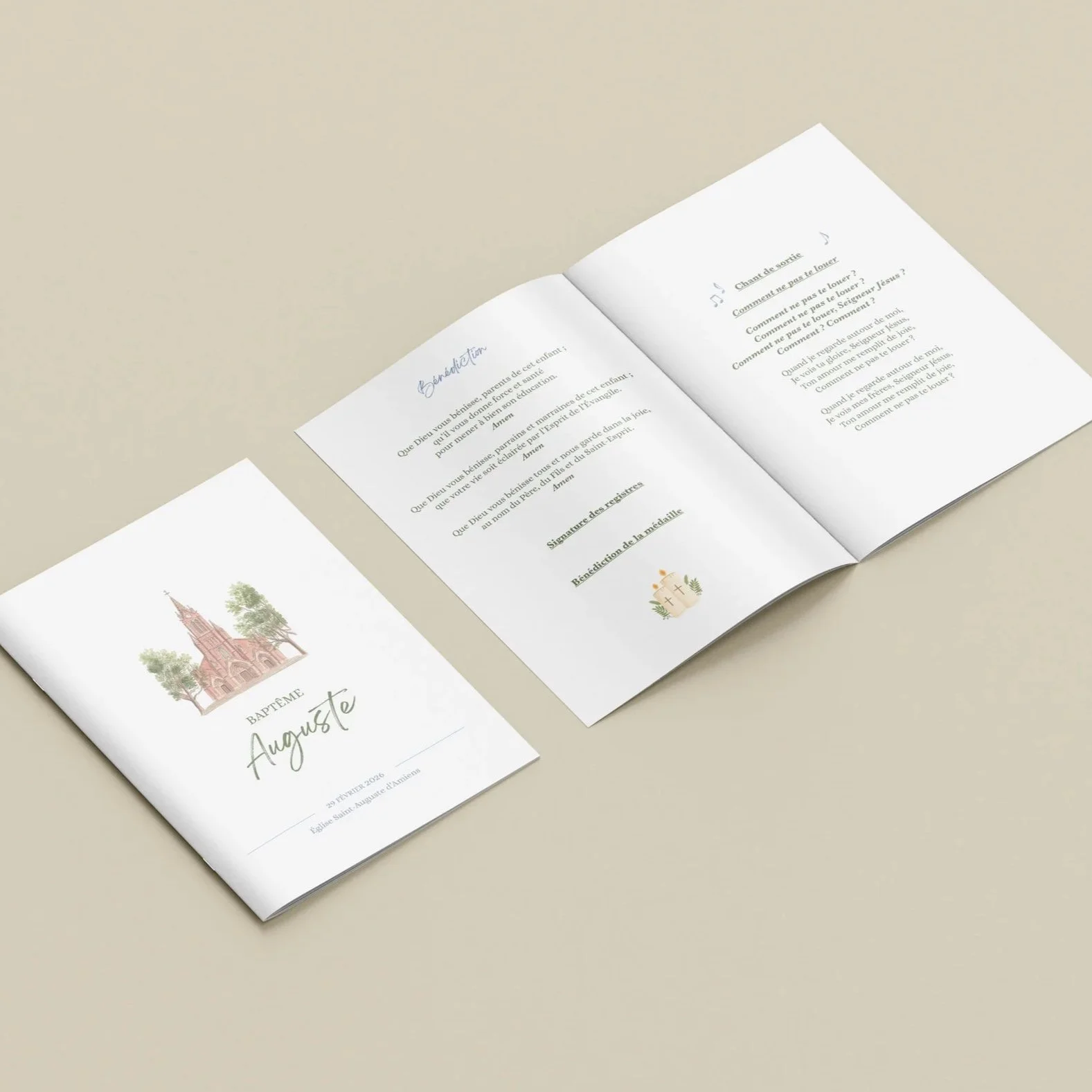 Papeterie sur mesure — Auguste