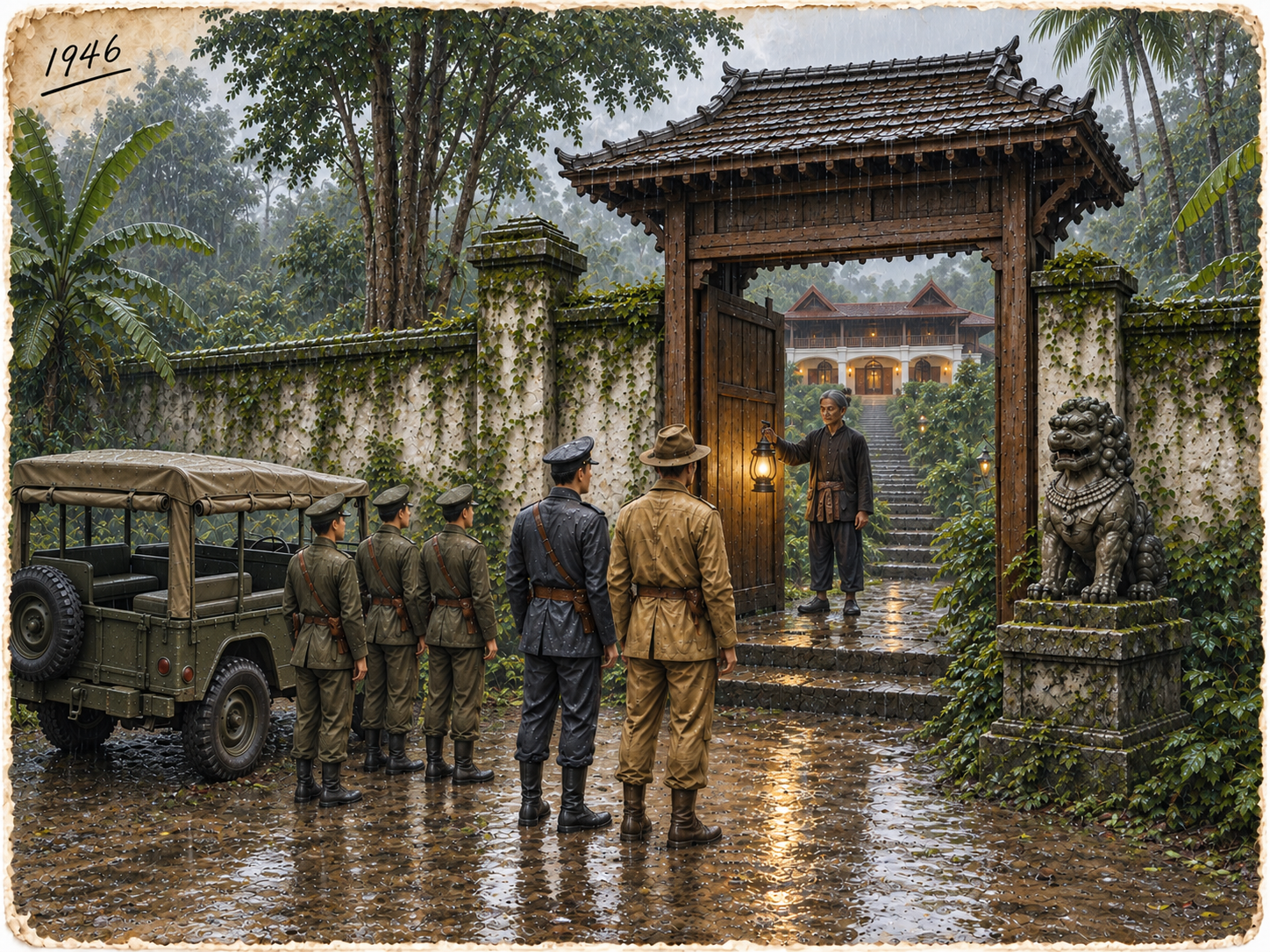 Khum Chao Burirat, 1946 — Beyond the gate, the seventh house waits.
