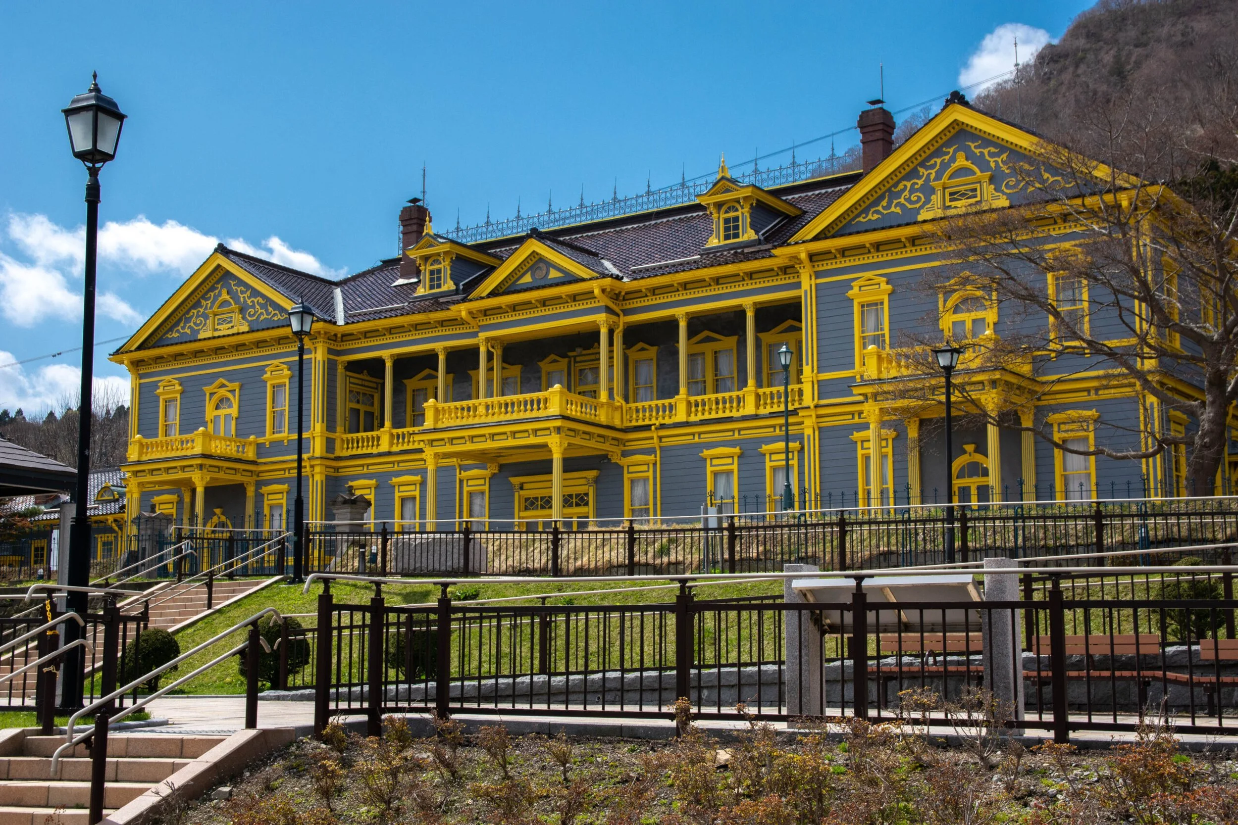 The Old Public Hall in Hakodate. 19th-century costumes are available for rent here.