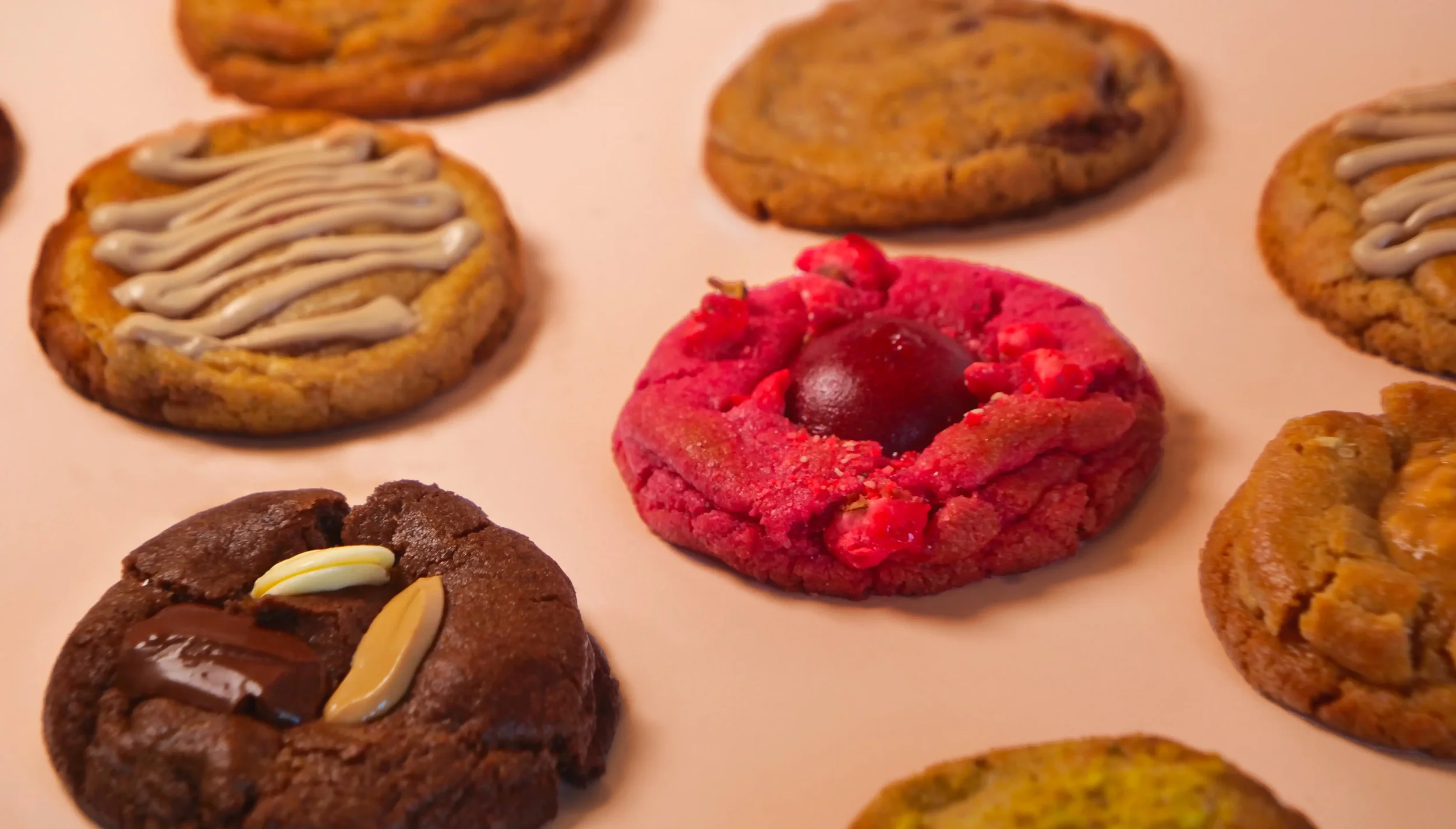 Assortiment de cookies artisanaux faits maison chez Daddy’s Cookies à L’Isle-sur-la-Sorgue