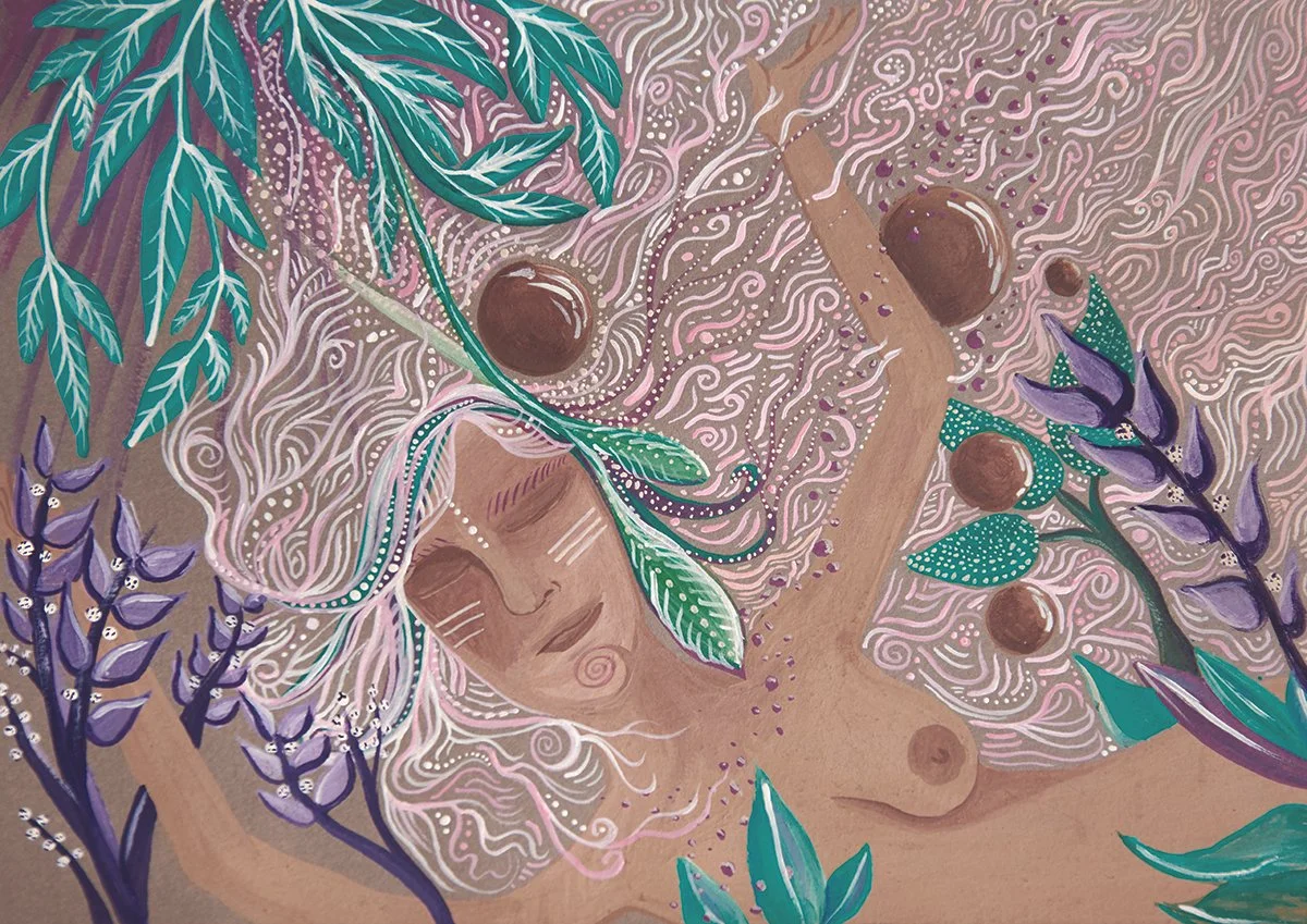 Natural woman
acrylic on paper