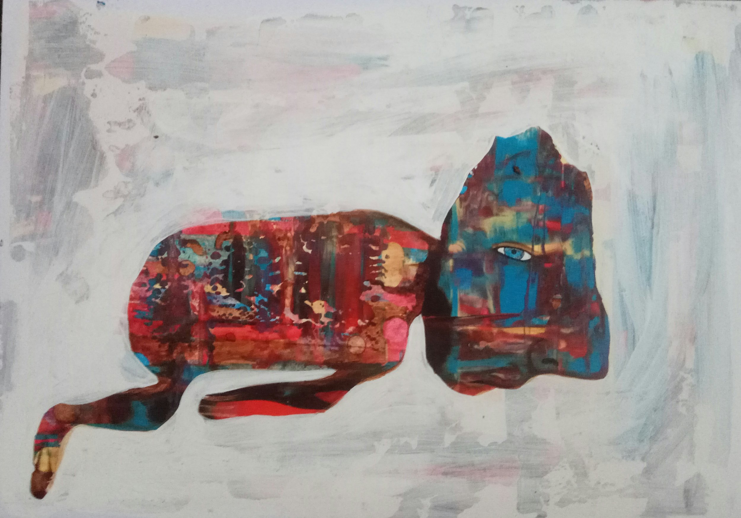 Floating
Acrylic & Gouache on paper