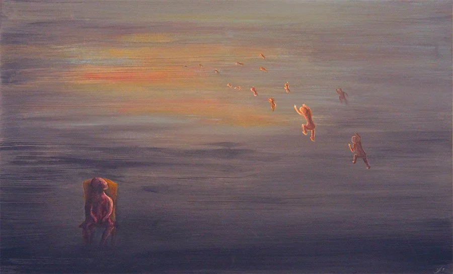 The Chair
Acrylic on canvas
100 × 40cm