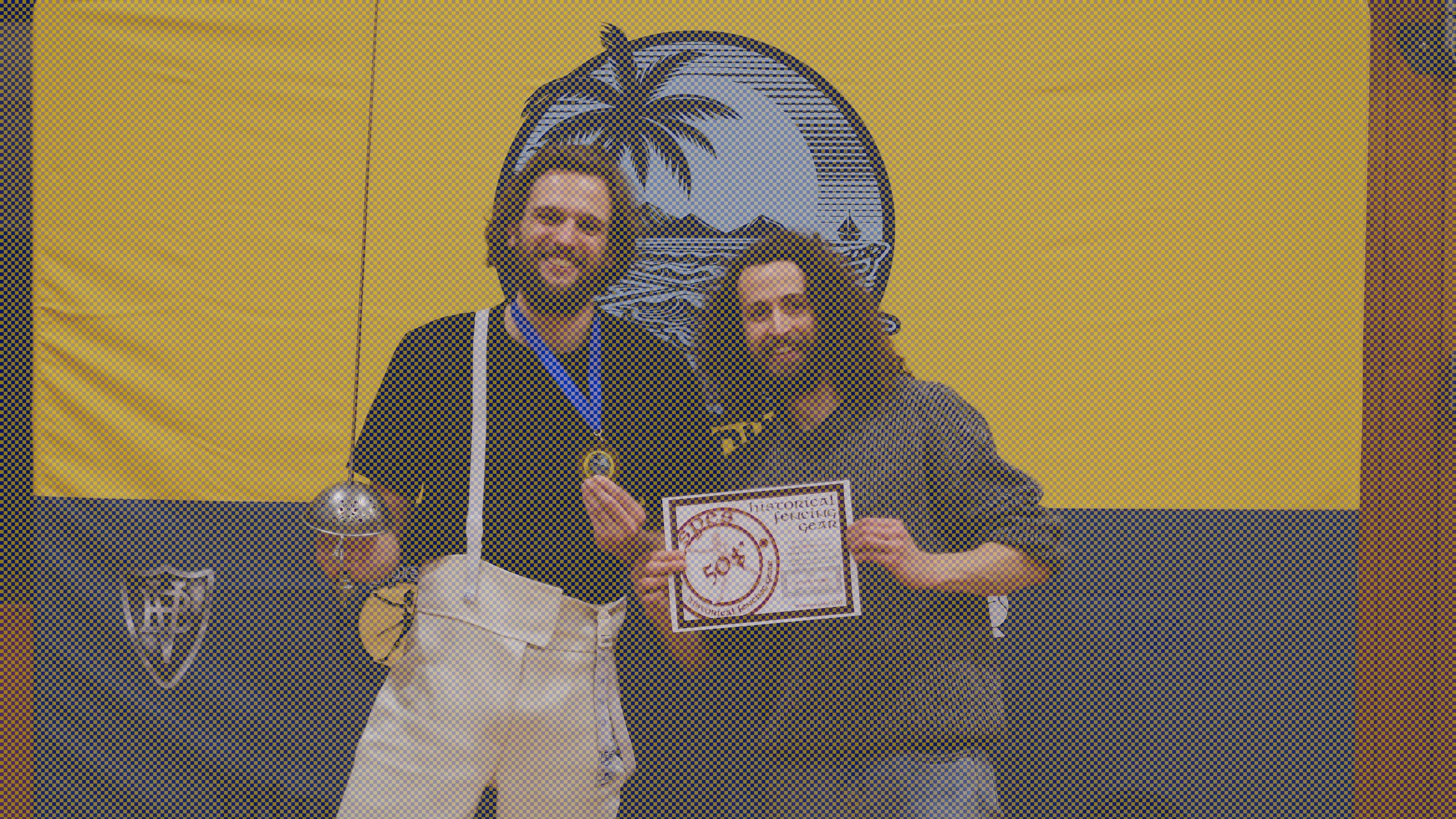 Woody & Habibi are celebrating Woody's gold medal at Australia's highest rated competitive fencing event SwordFight GC 2026.