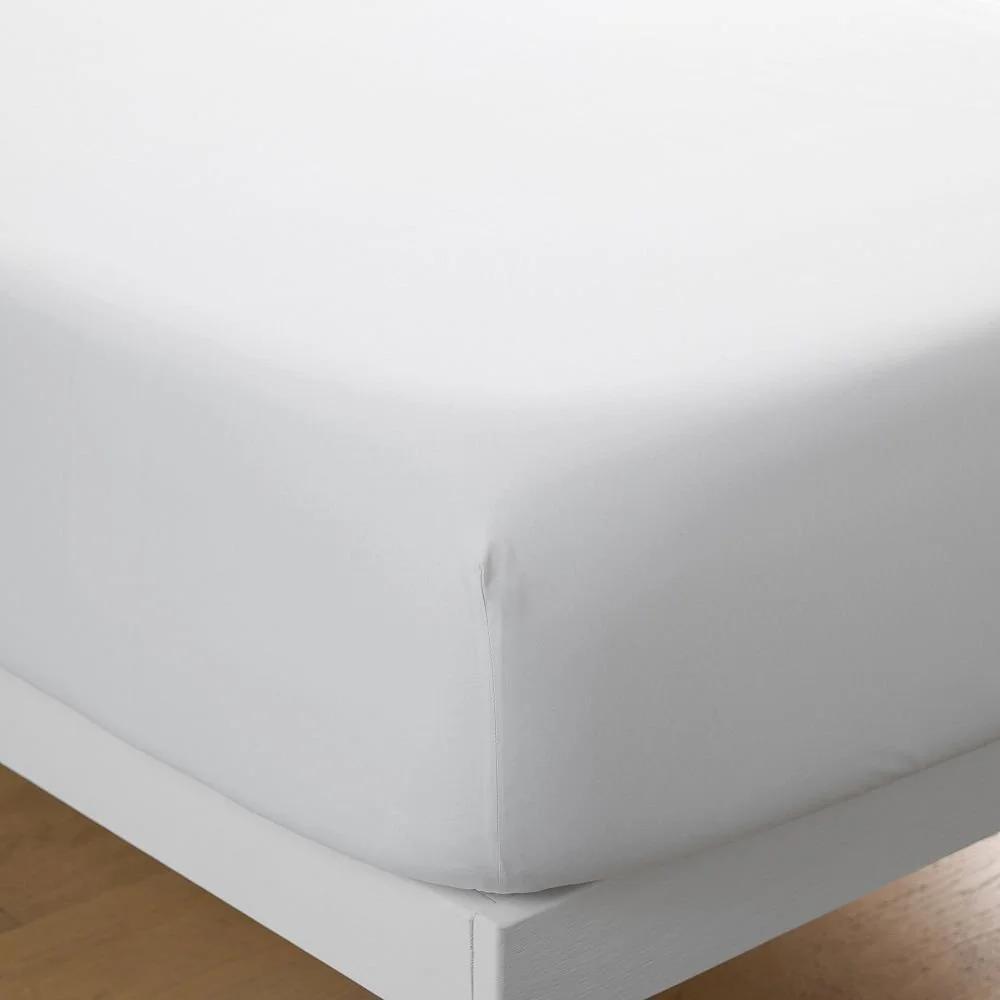 Everyday Solid Cotton Fitted Sheet
