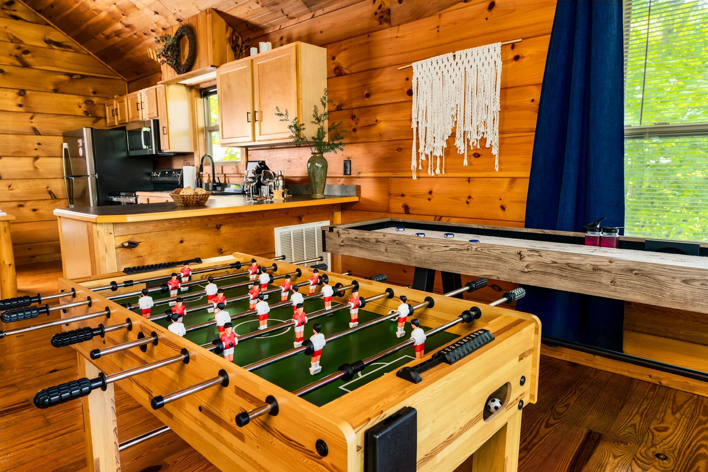 Blue Sage Hideaway foosball table with reading cushions