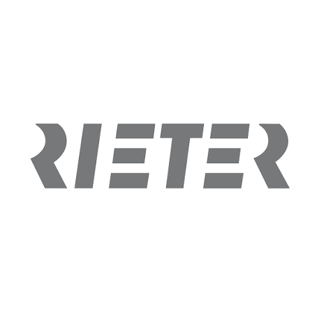 Rieter logo in gray text on a white background.