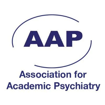 Logo of the Association for Academic Psychiatry with the acronym 'AAP' and the full name below.