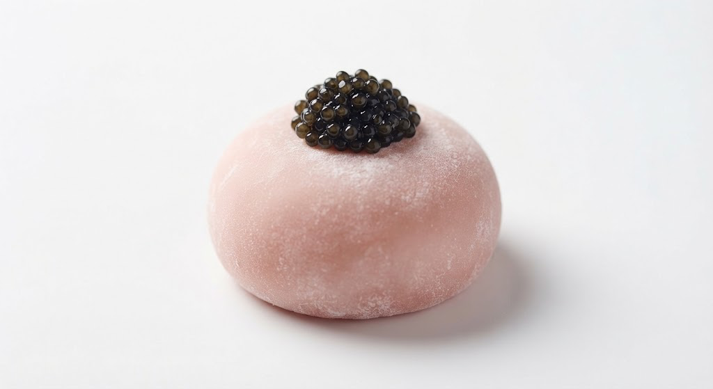 Bespoke luxury mochi dessert display custom curated for a high-profile corporate gala activation.