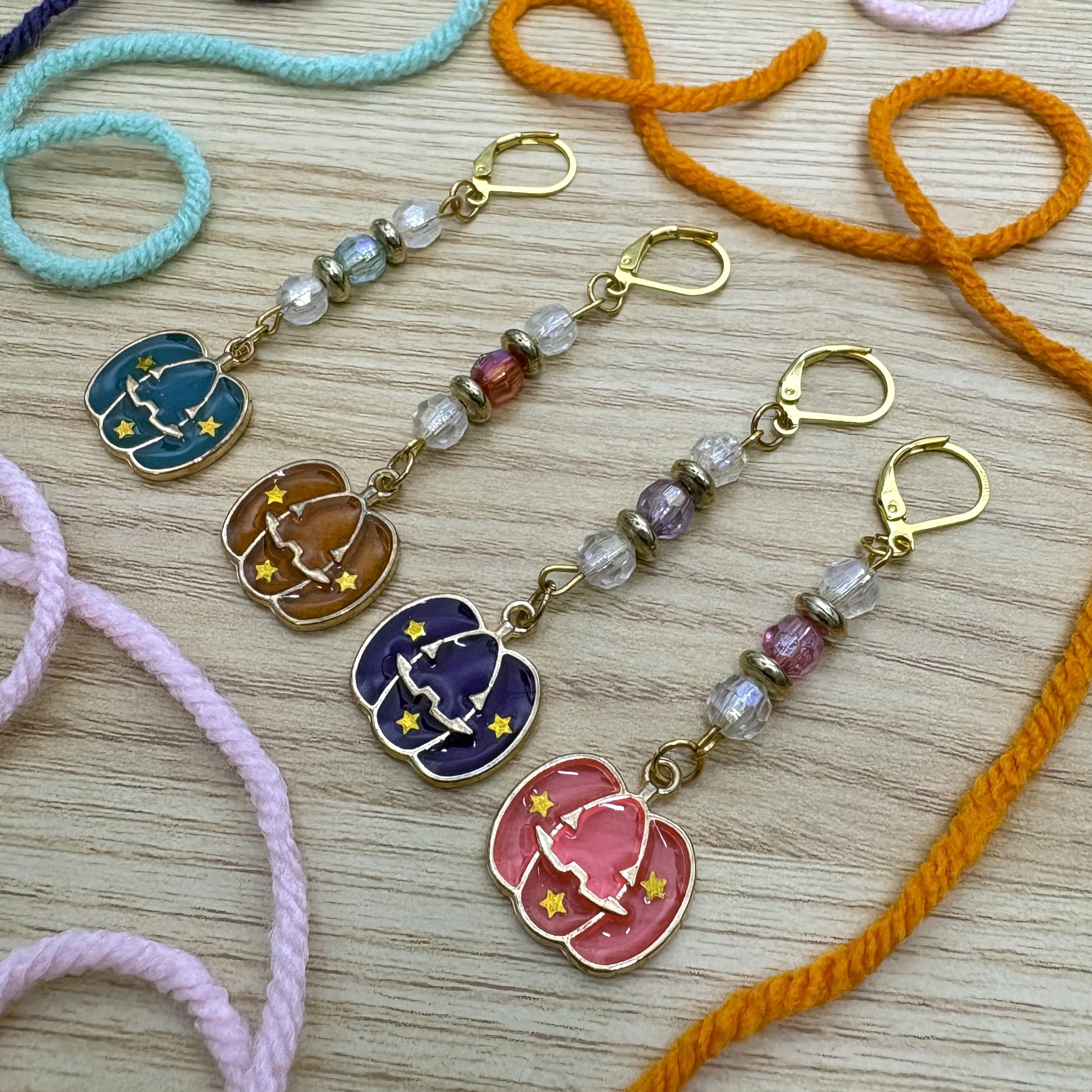 Pumpkin Stitch Markers