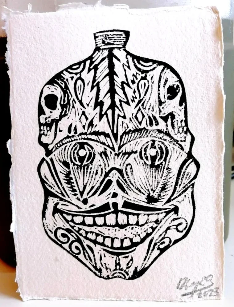 Calavera Bottle