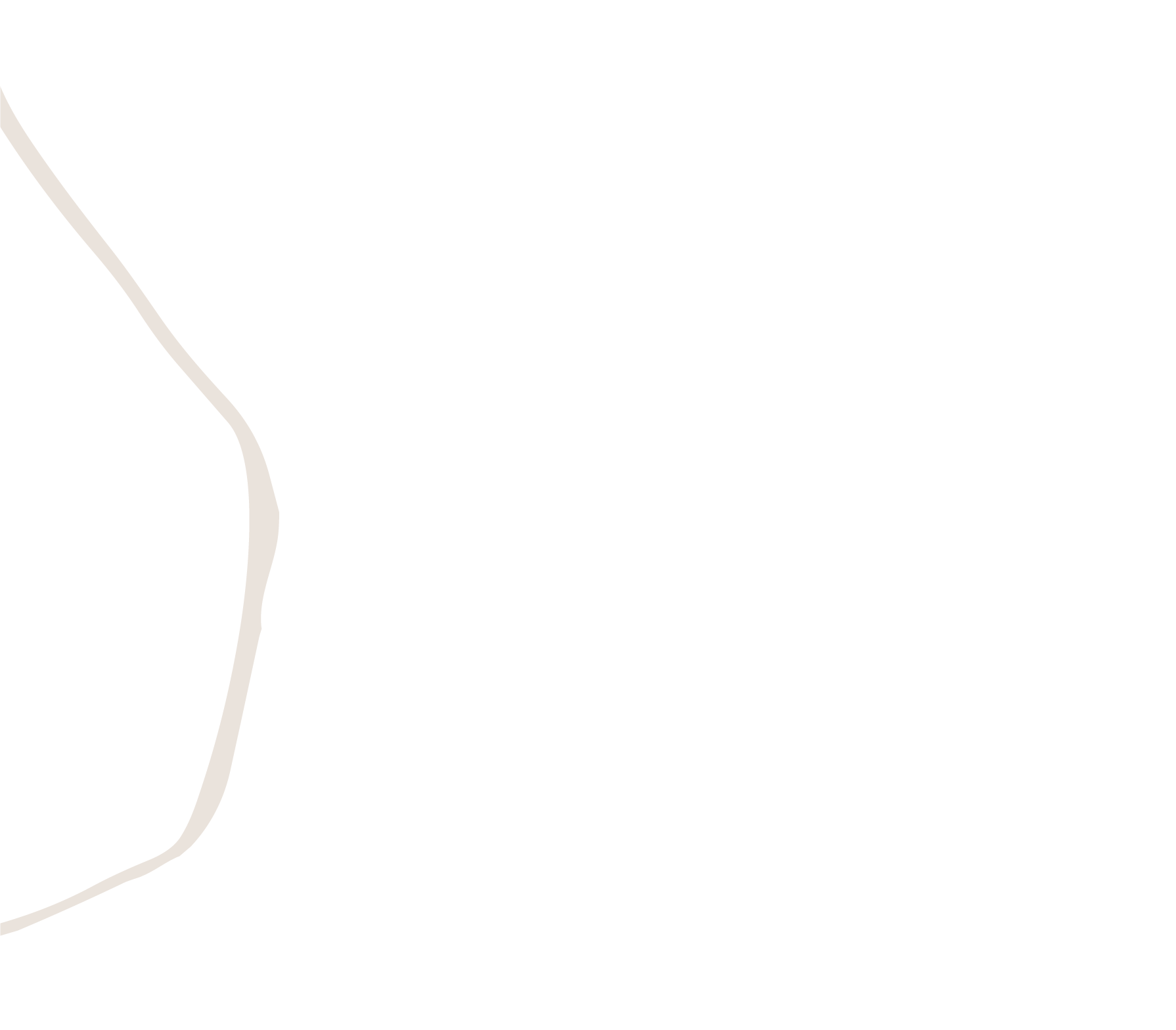 silhouette of a woman's face in profile with long hair, set against a black background.