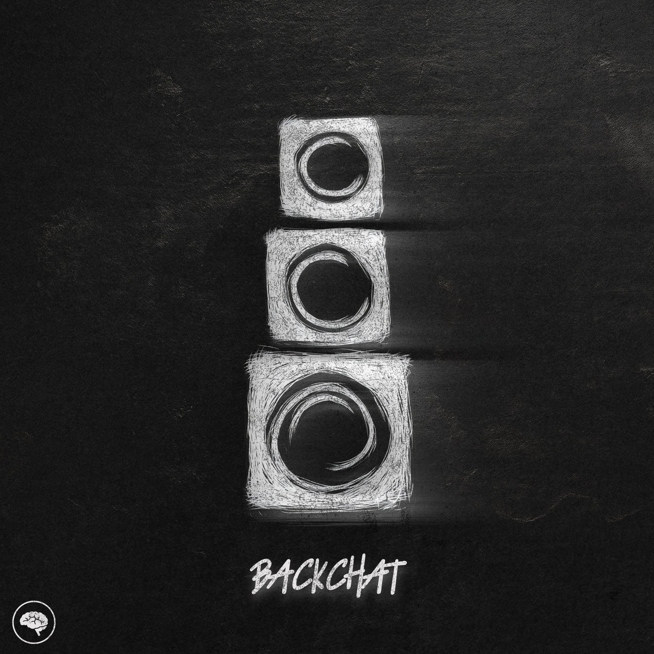 The front cover artwork for Backchat, by ENiGMA Dubz and Mystic State.