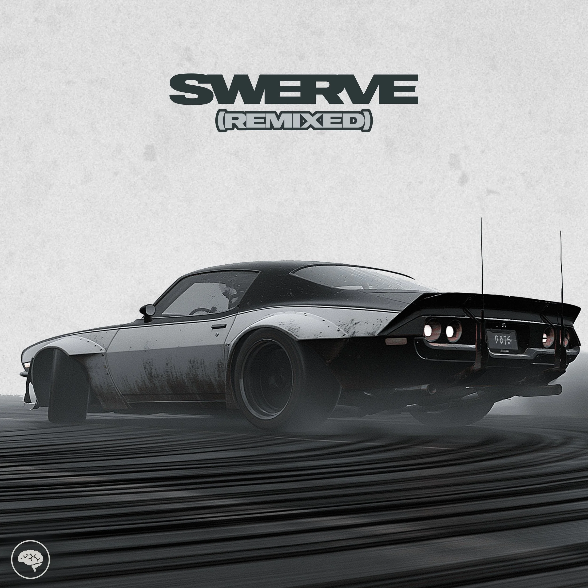 The front cover artwork for Swerve (Remixed) by Die by the Sword. 