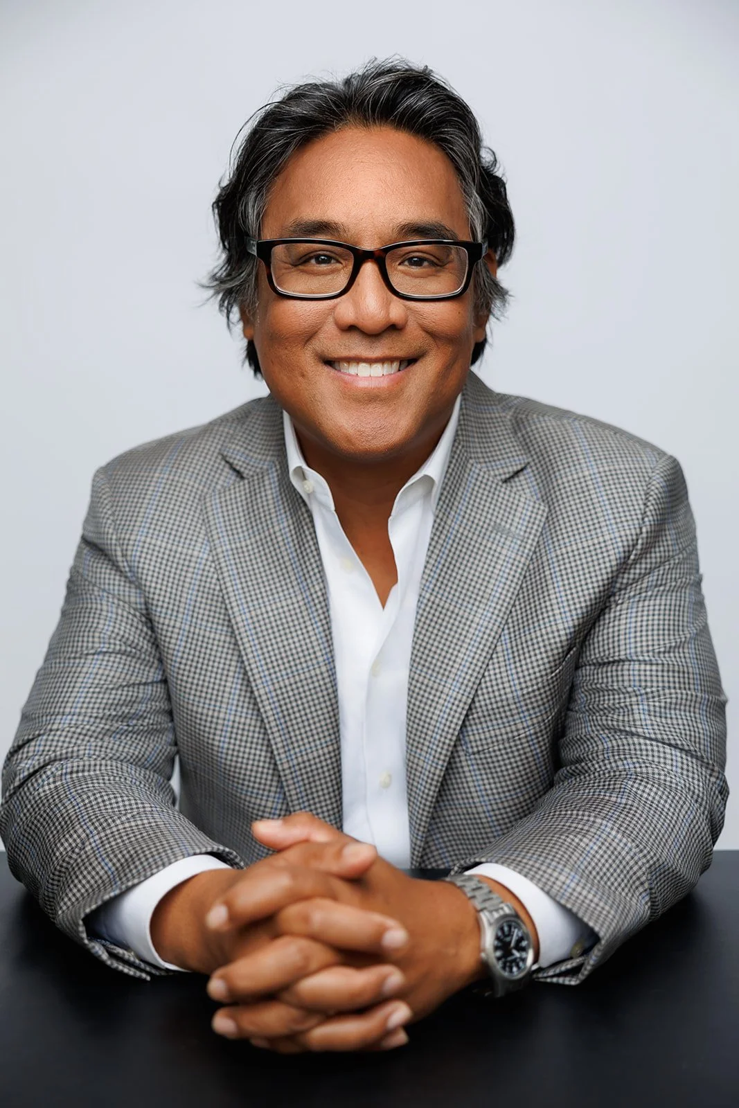 Portrait of Cedric de Leon, a public speaker on democracy, labor, and race